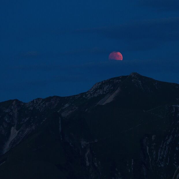 Lunar Eclipse 27. Juli 2018, Gantrisch Wasserscheid
